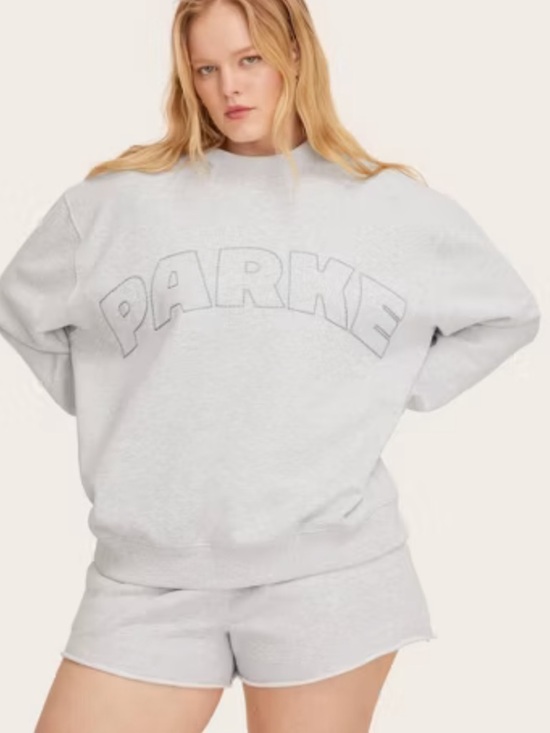 Parke Tops - 💗 Parke x Target Women's Mockneck Pullover Sweatshirt Heather Gray Size XXS/XS